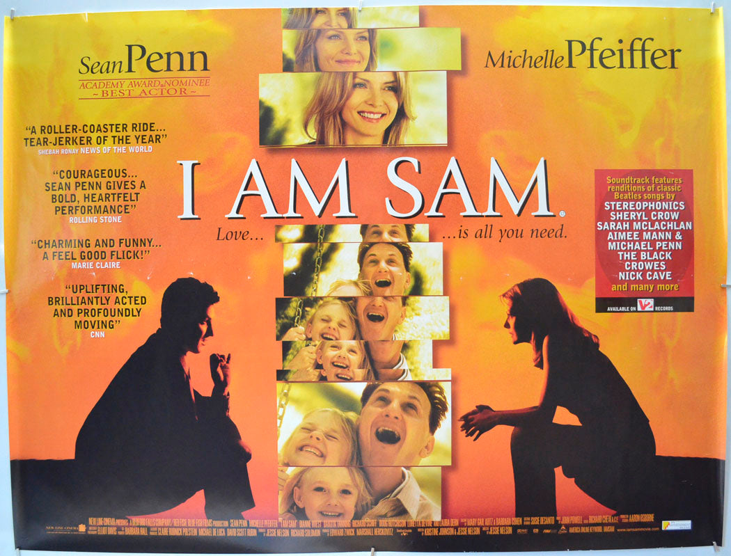 I Am Sam Original Quad Poster - Film Poster - Movie Poster