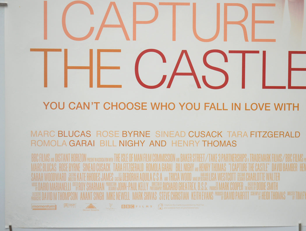 I CAPTURE THE CASTLE (Bottom Left) Cinema Quad Movie Poster 