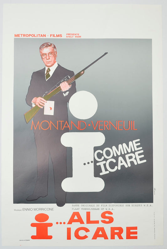 I... comme Icare (a.k.a. I... For Icarus) Original Belgian Poster - Film Poster - Movie Poster