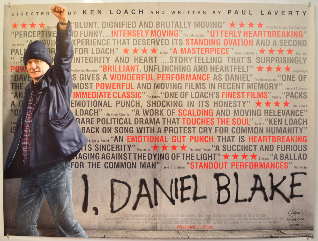 I, Daniel Blake Original Quad Poster - Film Poster - Movie Poster