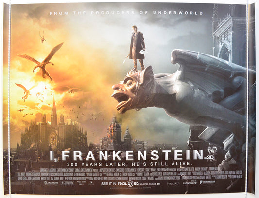 I, Frankenstein Original British Quad Poster - Film Poster - Movie Poster 