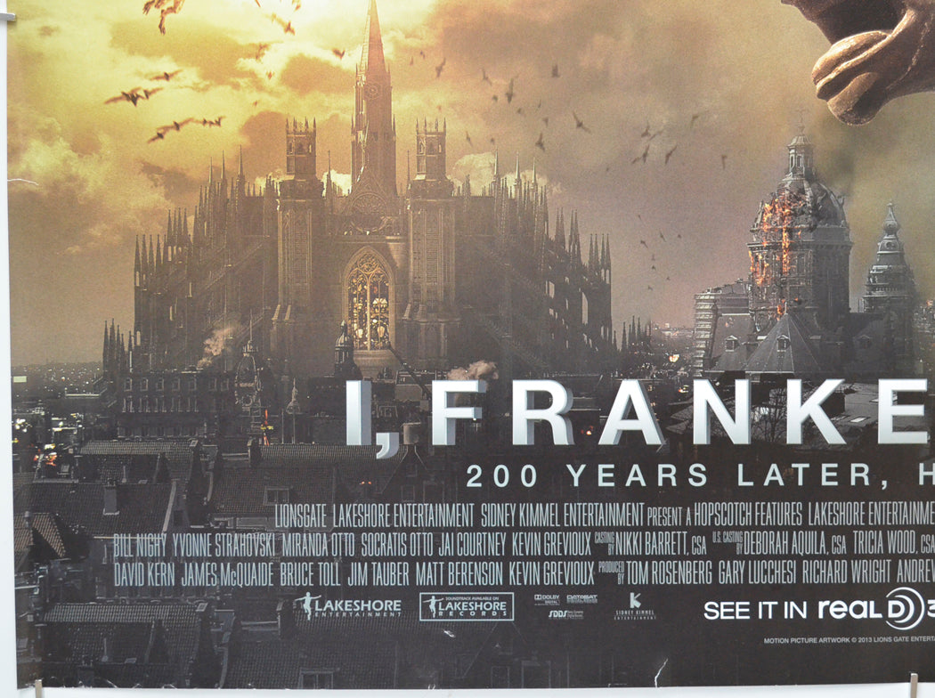 I, FRANKENSTEIN (Bottom Left) Cinema Quad Movie Poster 