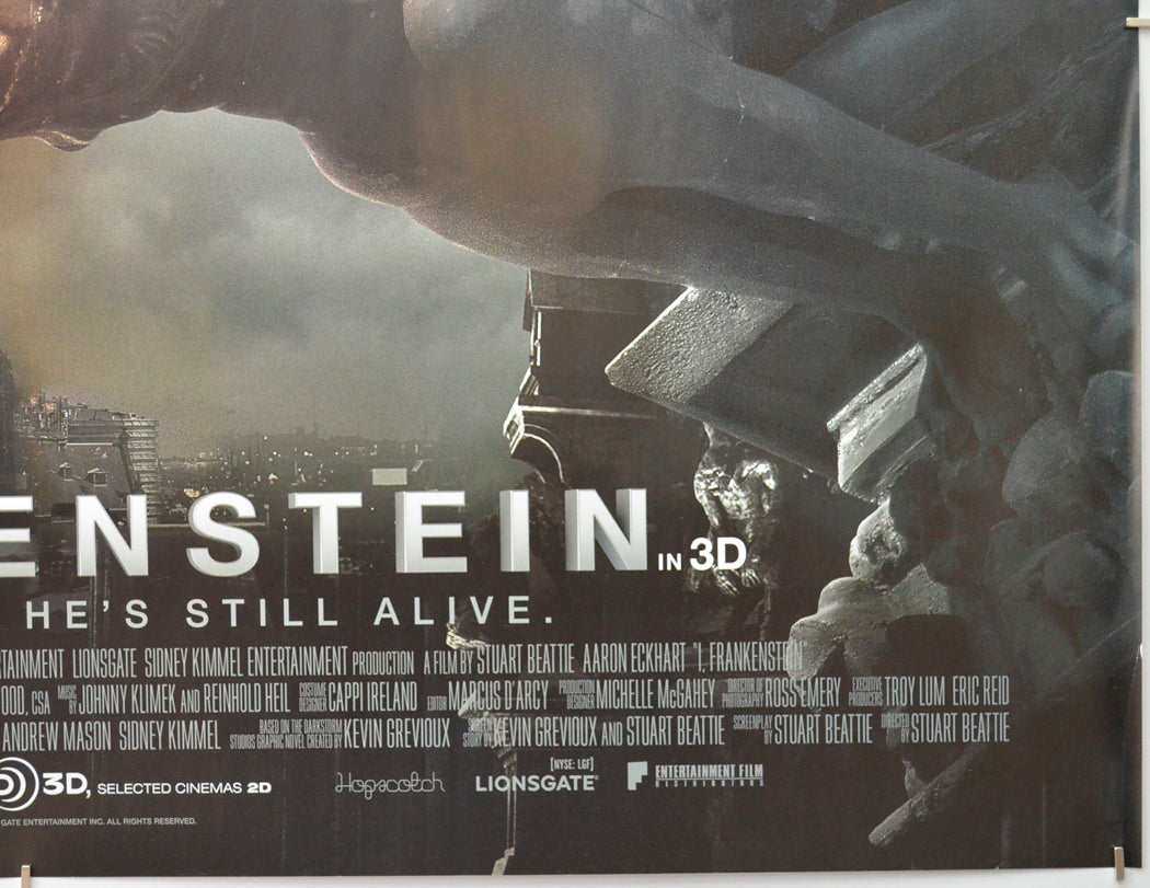 I, FRANKENSTEIN (Bottom Right) Cinema Quad Movie Poster 