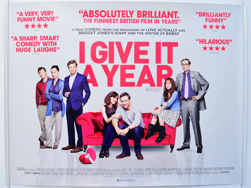 I Give It A Year  Original British Quad Poster - Film Poster - Movie Poster 