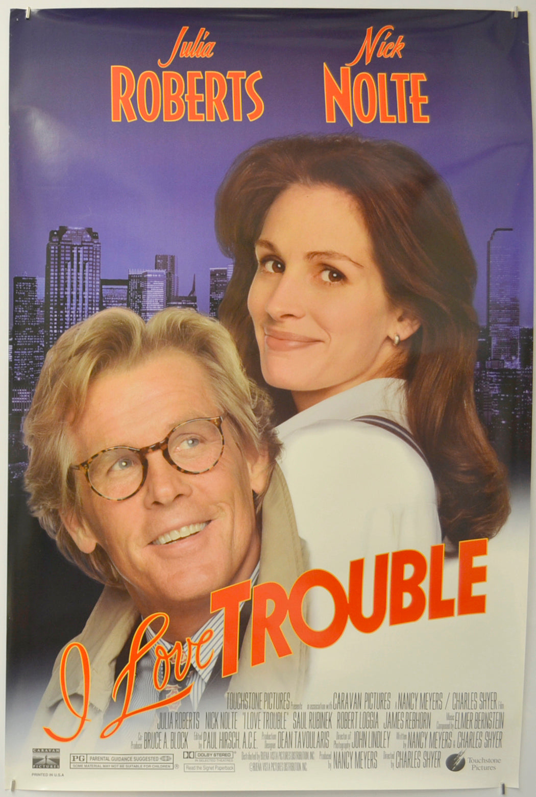 I Love Trouble  Original One Sheet Poster - Film Poster - Movie Poster