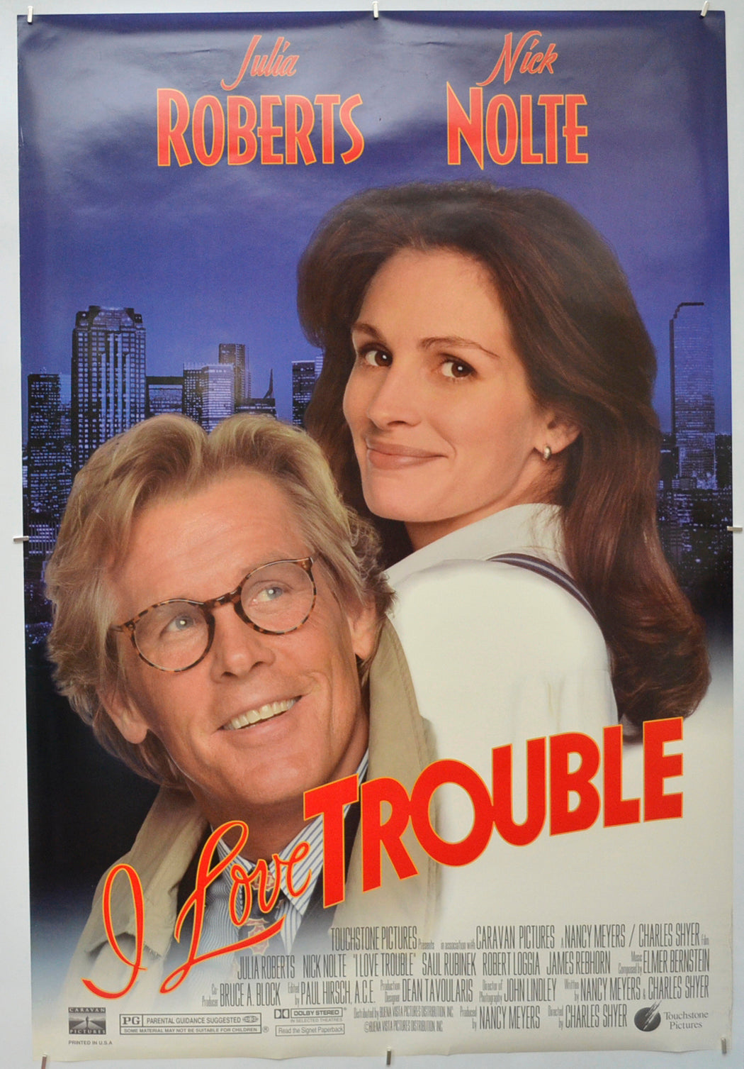 I Love Trouble Original One Sheet Poster - Film Poster - Movie Poster