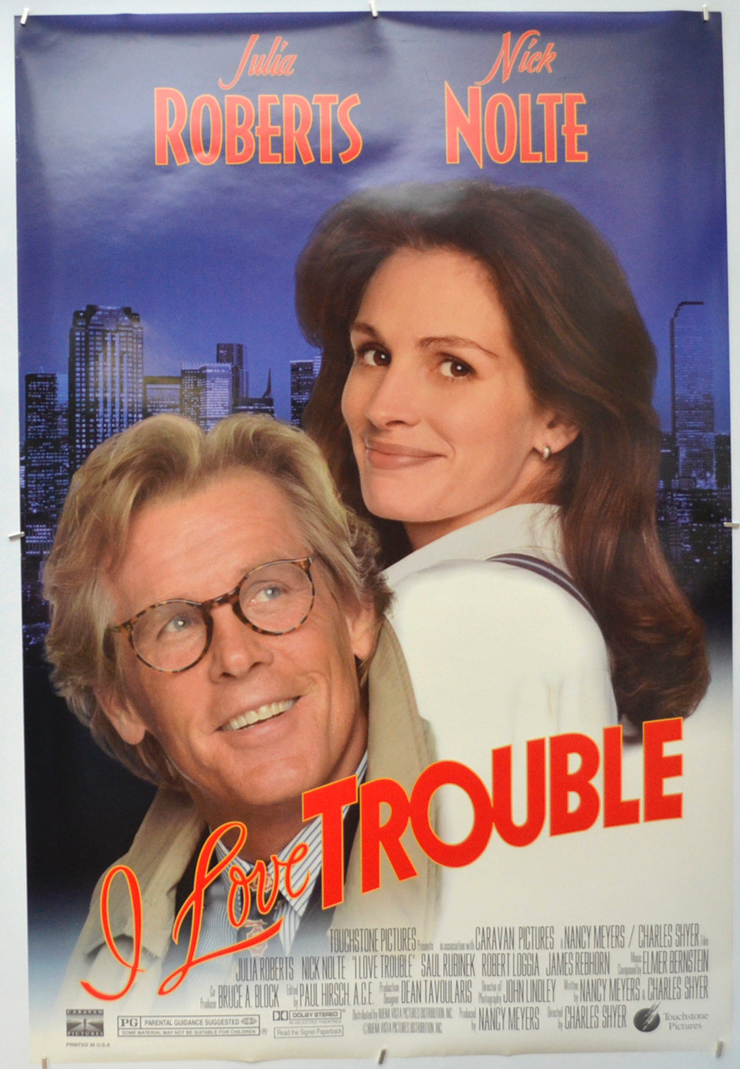 I Love Trouble Original One Sheet Poster - Film Poster - Movie Poster