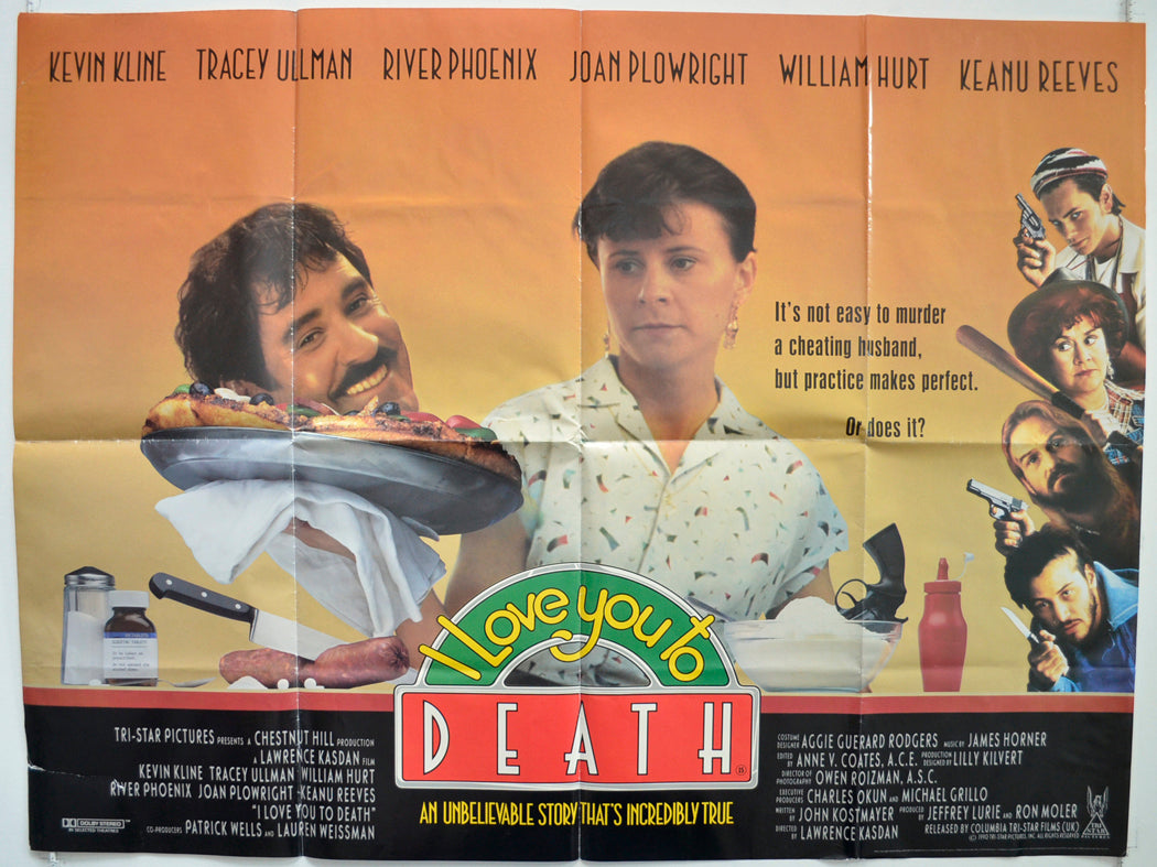 I Love You To Death  Original British Quad Poster - Film Poster - Movie Poster 