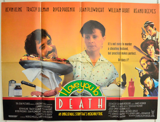 I Love You To Death Original British Quad Poster - Film Poster - Movie Poster 