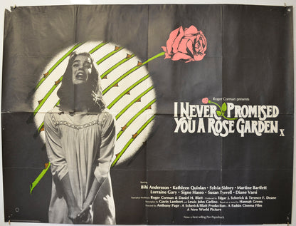 I Never Promised You A Rose Garden Original Quad Poster - Film Poster - Movie Poster