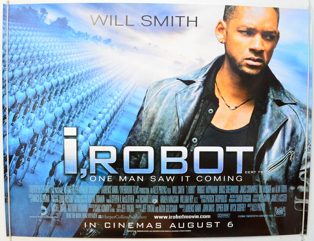 I, Robot Original British Quad Poster - Film Poster - Movie Poster 