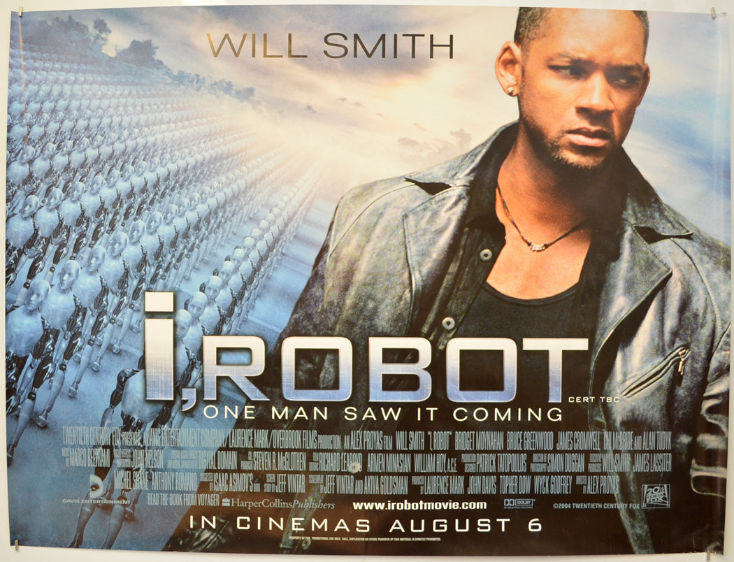 I, Robot Original Quad Poster - Film Poster - Movie Poster  