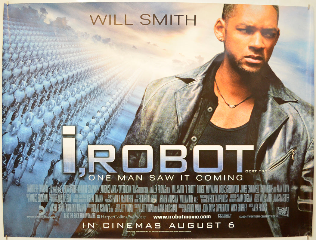 I, Robot Original Quad Poster - Film Poster - Movie Poster  