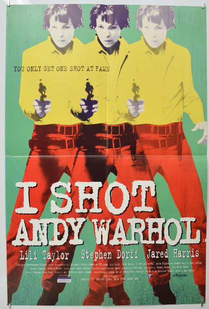 I Shot Andy Warhol (Green Background Version) Original Double Crown Poster - Film Poster - Movie Poster