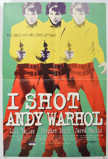 I Shot Andy Warhol (Green Background Version) Original Double Crown Poster - Film Poster - Movie Poster