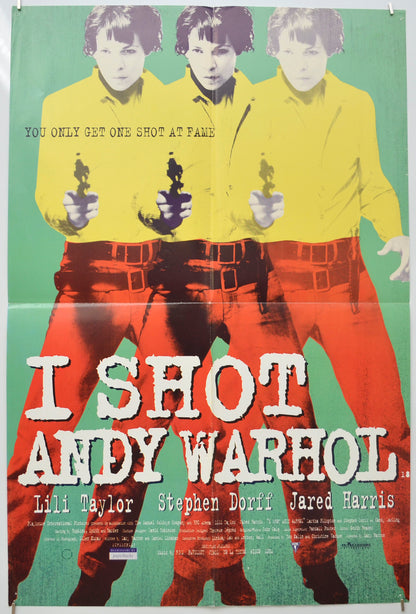 I Shot Andy Warhol (Green Background Version) Original Double Crown Poster - Film Poster - Movie Poster