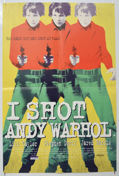 I Shot Andy Warhol (Yellow Background Version) Original Double Crown Poster - Film Poster - Movie Poster