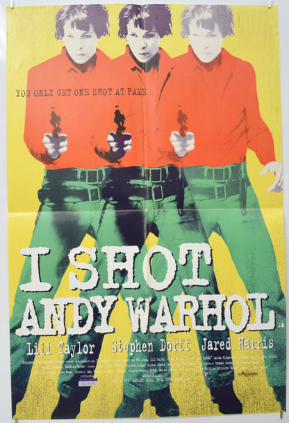 I Shot Andy Warhol (Yellow Background Version) Original Double Crown Poster - Film Poster - Movie Poster