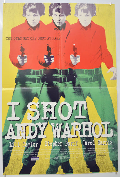 I Shot Andy Warhol (Yellow Background Version) Original Double Crown Poster - Film Poster - Movie Poster