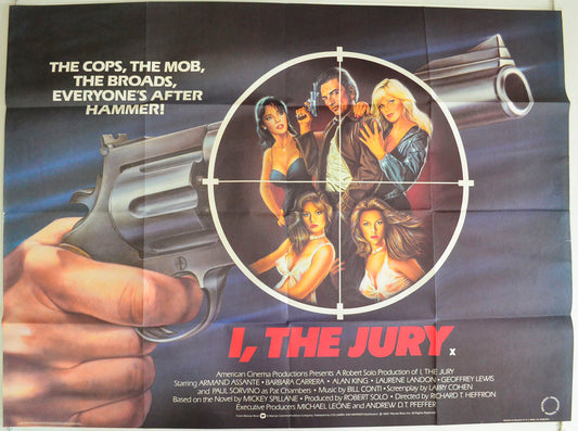 I, The Jury Original British Quad Poster - Film Poster - Movie Poster 