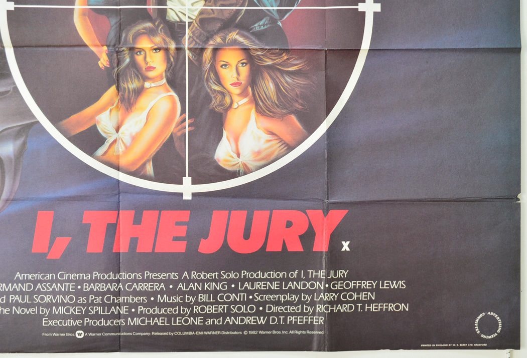 I, THE JURY (Bottom Right) Cinema Quad Movie Poster 