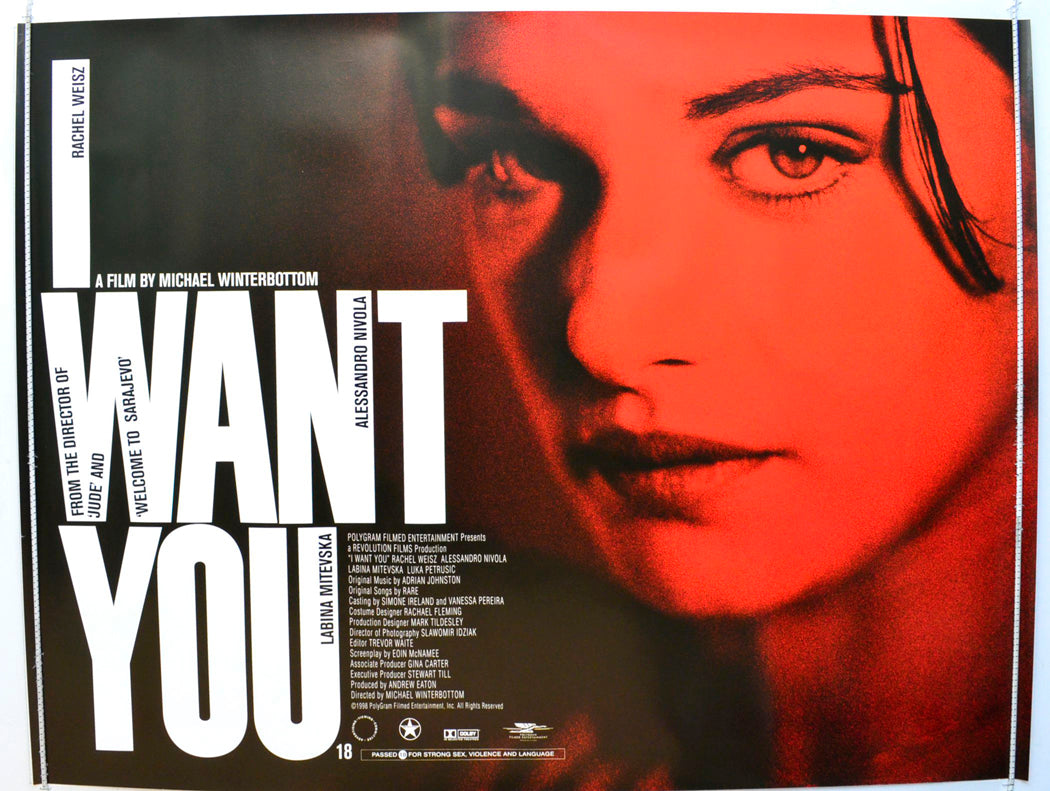 I Want You  Original British Quad Poster - Film Poster - Movie Poster