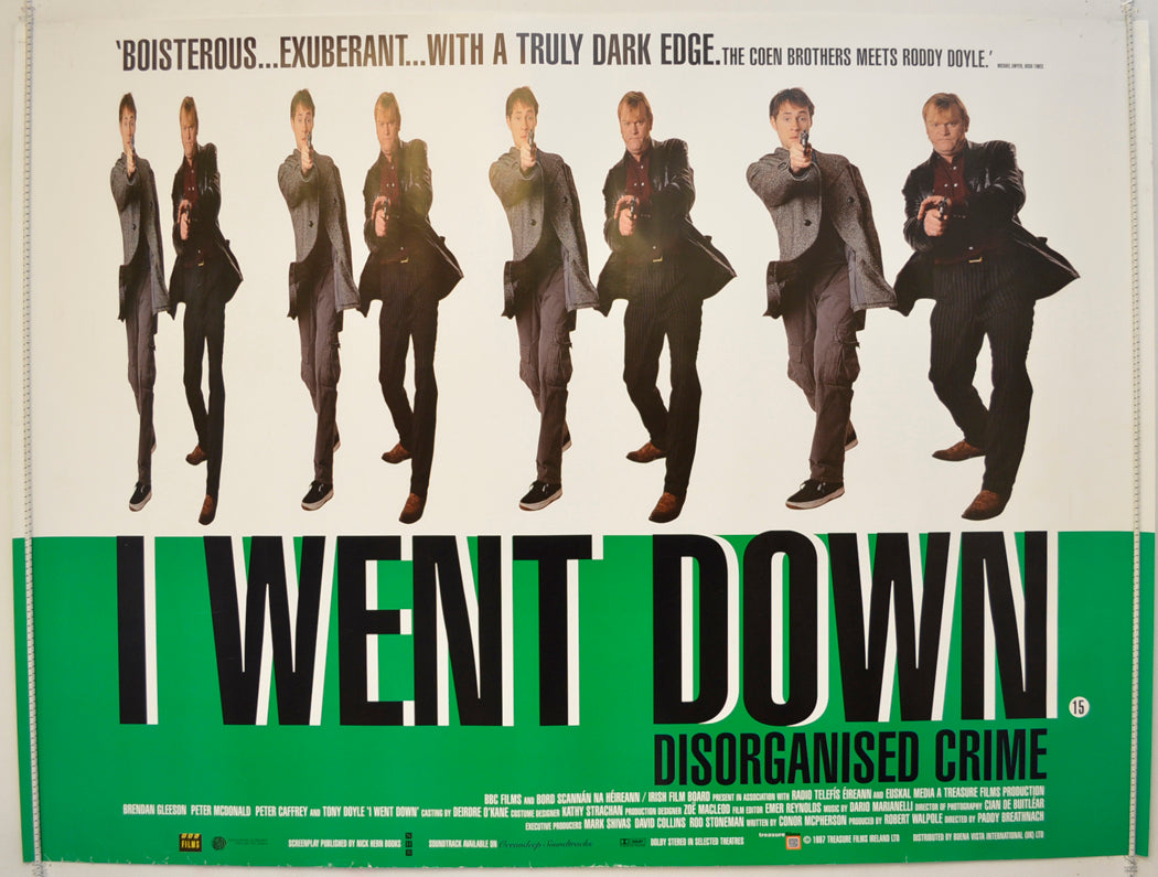 I Went Down  Original Quad Poster - Film Poster - Movie Poster