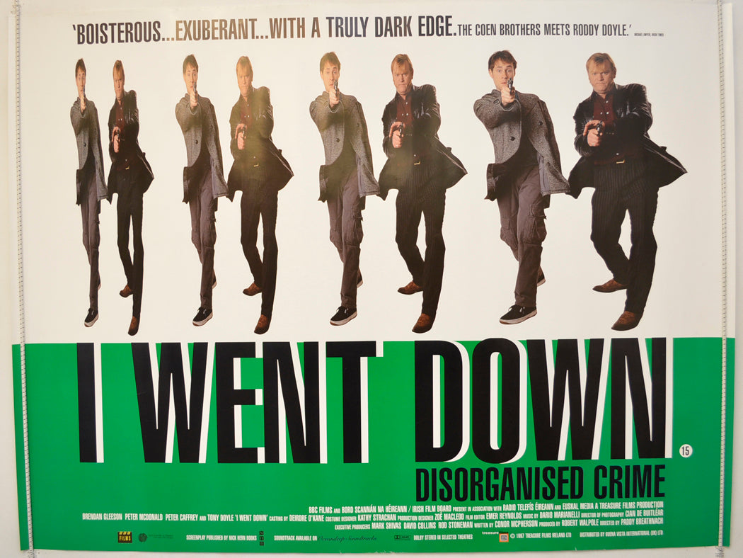 I Went Down  Original Quad Poster - Film Poster - Movie Poster