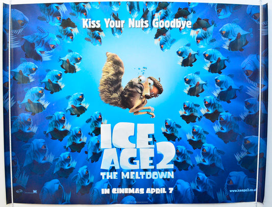 Ice Age 2 : The Meltdown  (Scrat - Teaser / Advance Version)   Original British Quad Poster - Film Poster - Movie Poster 