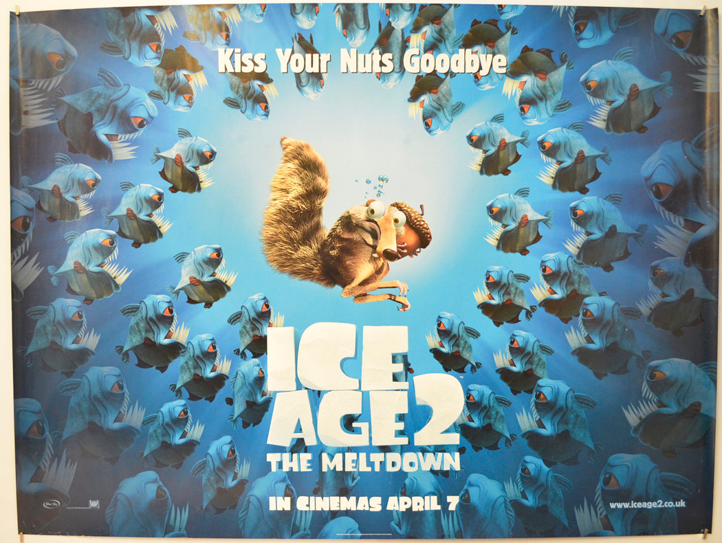 Ice Age 2 : The Meltdown  (Scrat Teaser / Advance Version) Original Quad Poster - Film Poster - Movie Poster  