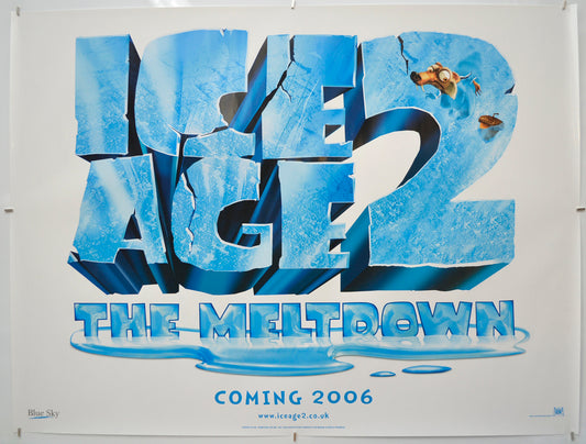 Ice Age 2 : The Meltdown (Teaser / Advance Version) Original Quad Poster - Film Poster - Movie Poster