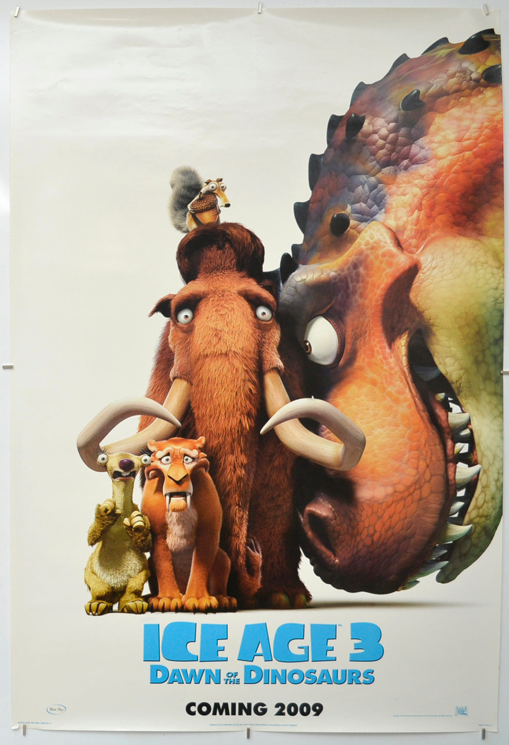 Ice Age 3 : Dawn Of The Dinosaurs (Teaser / Advance Version)Original One Sheet Poster - Film Poster - Movie Poster