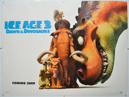 Ice Age 3 : Dawn Of The Dinosaurs (Teaser / Advance Version) Original Quad Poster - Film Poster - Movie Poster