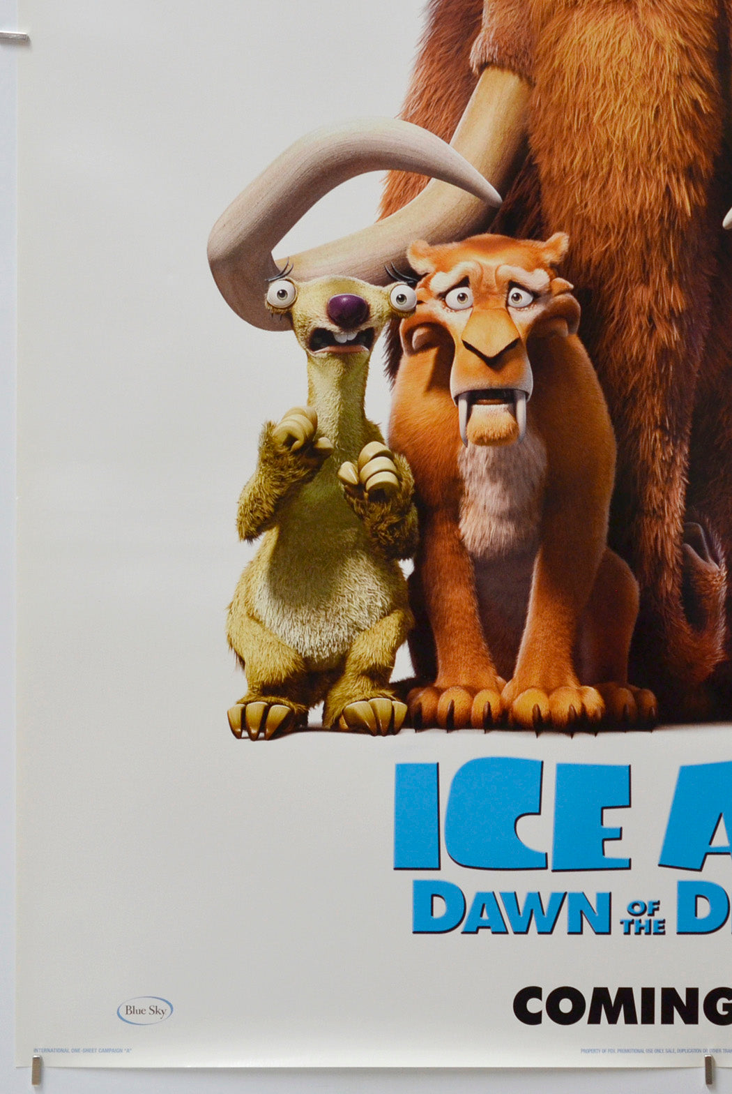 Ice Age 3 : Dawn Of The Dinosaurs (Bottom Left) Cinema One Sheet Movie Poster 