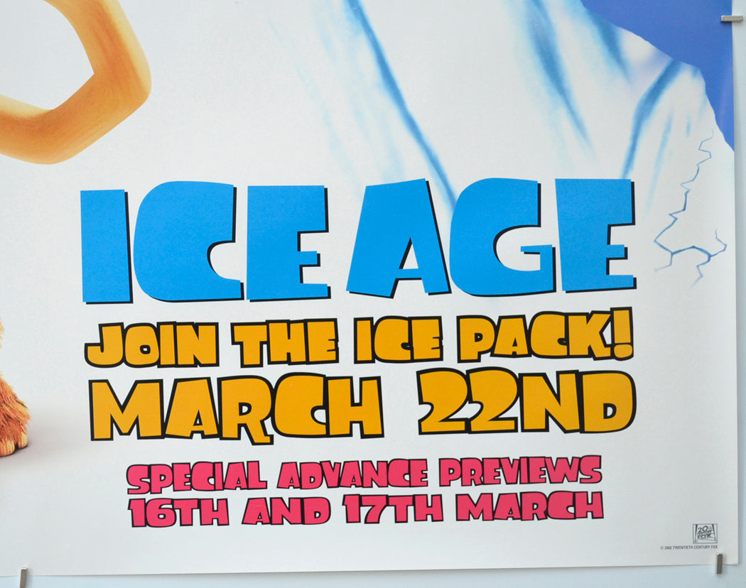 ICE AGE (Bottom Right) Cinema Quad Movie Poster 