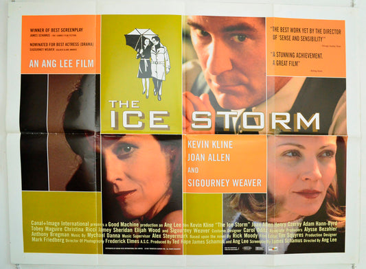 The Ice Storm Original British Quad Poster - Film Poster - Movie Poster 