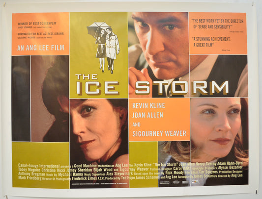 The Ice Storm  Original Quad Poster - Film Poster - Movie Poster