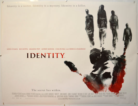 Identity Original Quad Poster - Film Poster - Movie Poster