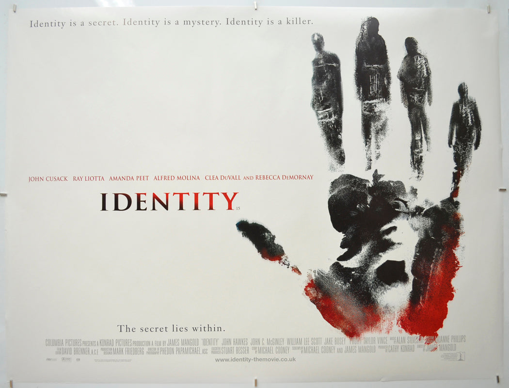 Identity Original Quad Poster - Film Poster - Movie Poster