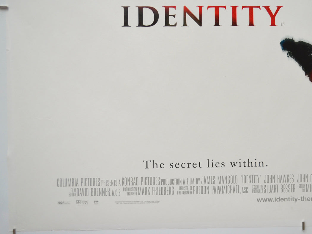 IDENTITY (Bottom Left) Cinema Quad Movie Poster 