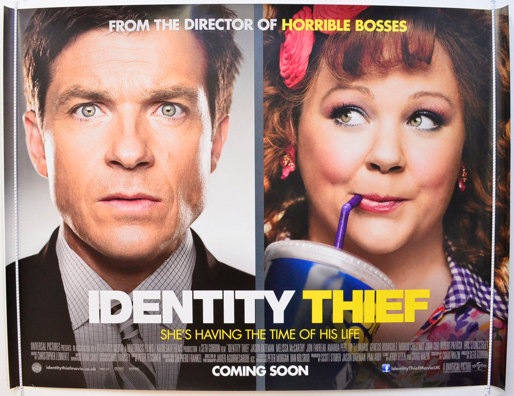 Identity Thief Original British Quad Poster - Film Poster - Movie Poster 