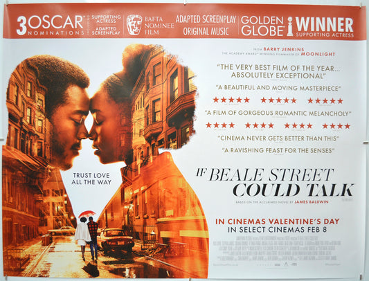 If Beale Street Could Talk - Original Quad Poster - Film Poster - Movie Poster