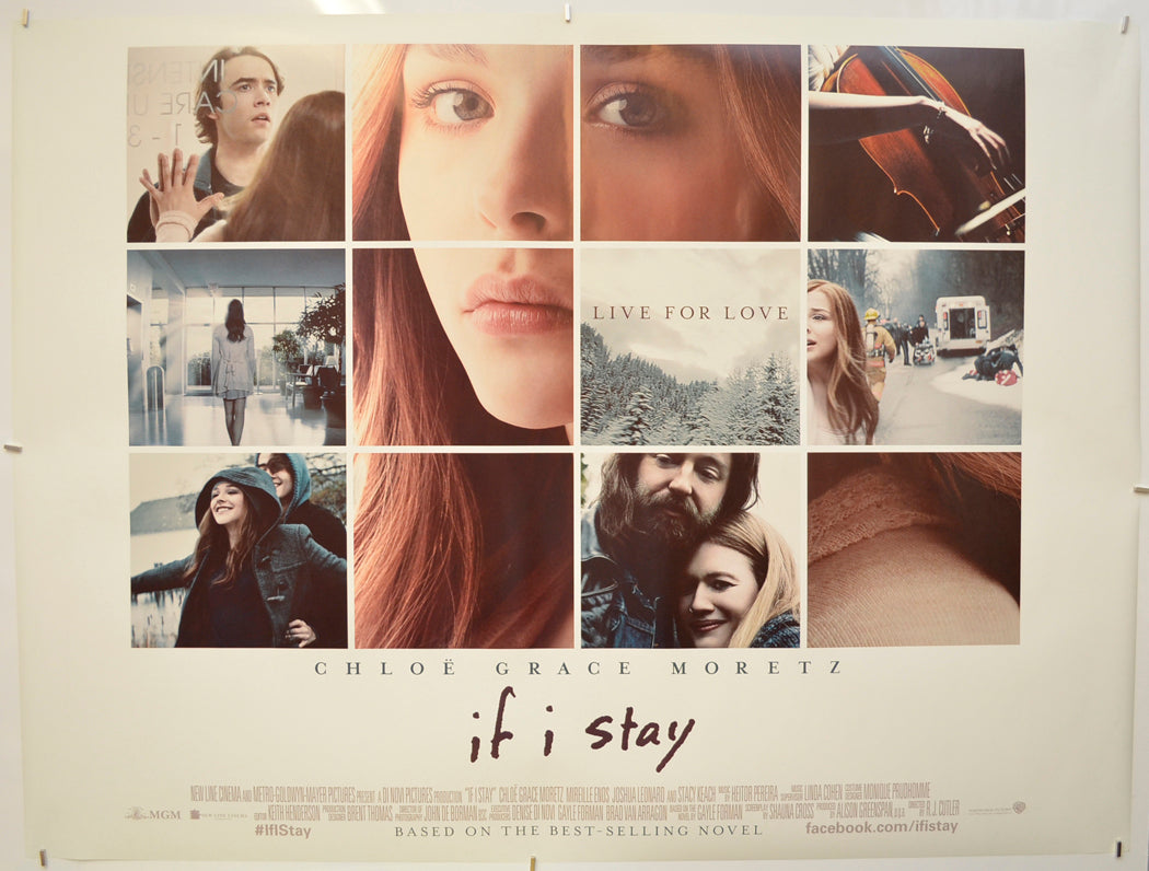 If I Stay  Original Quad Poster - Film Poster - Movie Poster