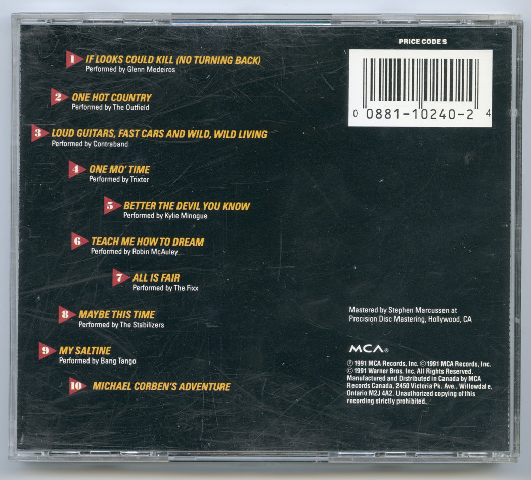 IF LOOKS COULD KILL Original CD Soundtrack (back) 