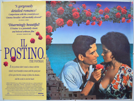 Il Postino (a.k.a. The Postman) Original Quad Poster - Film Poster - Movie Poster