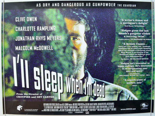 I'll Sleep When I'm Dead Original British Quad Poster - Film Poster - Movie Poster 