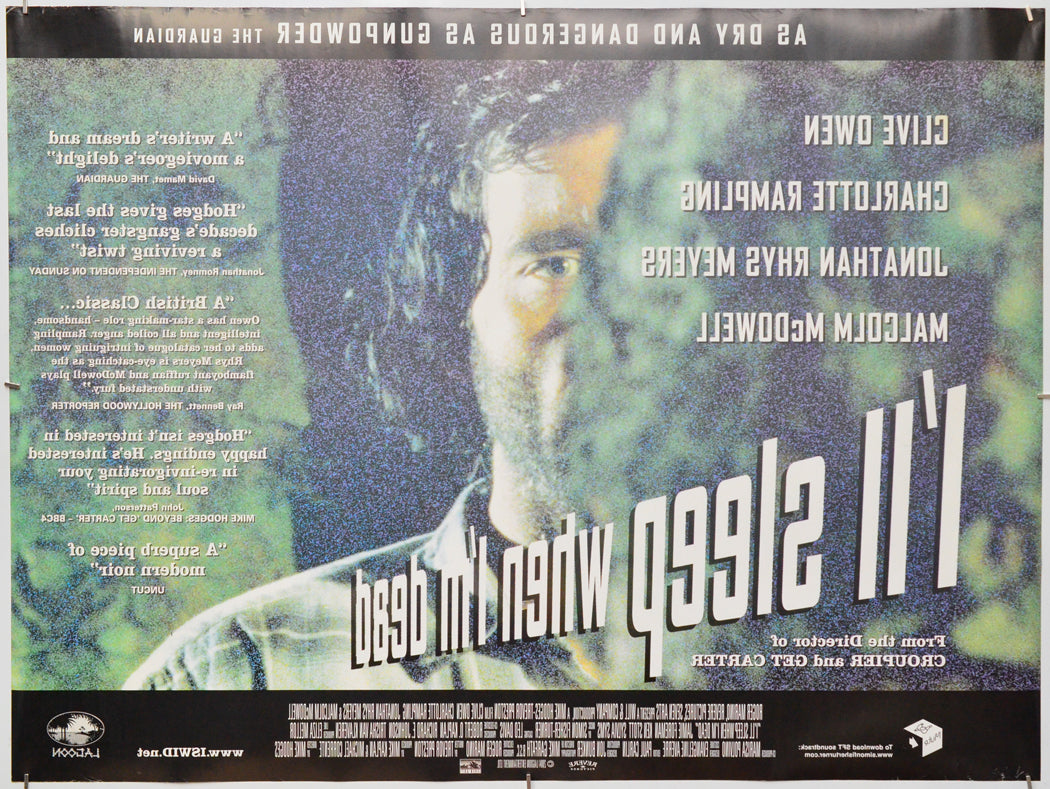 I'll Sleep When I'm Dead (Back) Cinema Quad Movie Poster 