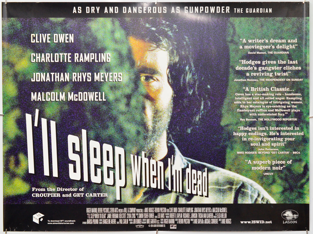 I'll Sleep When I'm Dead - Original Quad Poster - Film Poster - Movie Poster