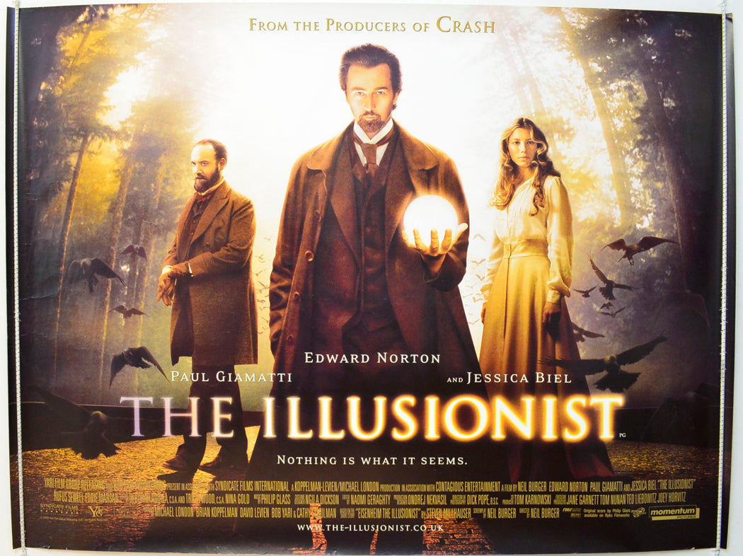 The Illusionist  Original British Quad Poster - Film Poster - Movie Poster