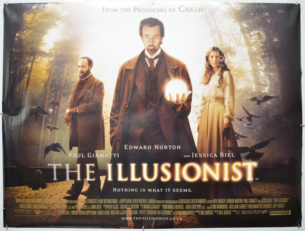 The Illusionist Original Quad Poster - Film Poster - Movie Poster